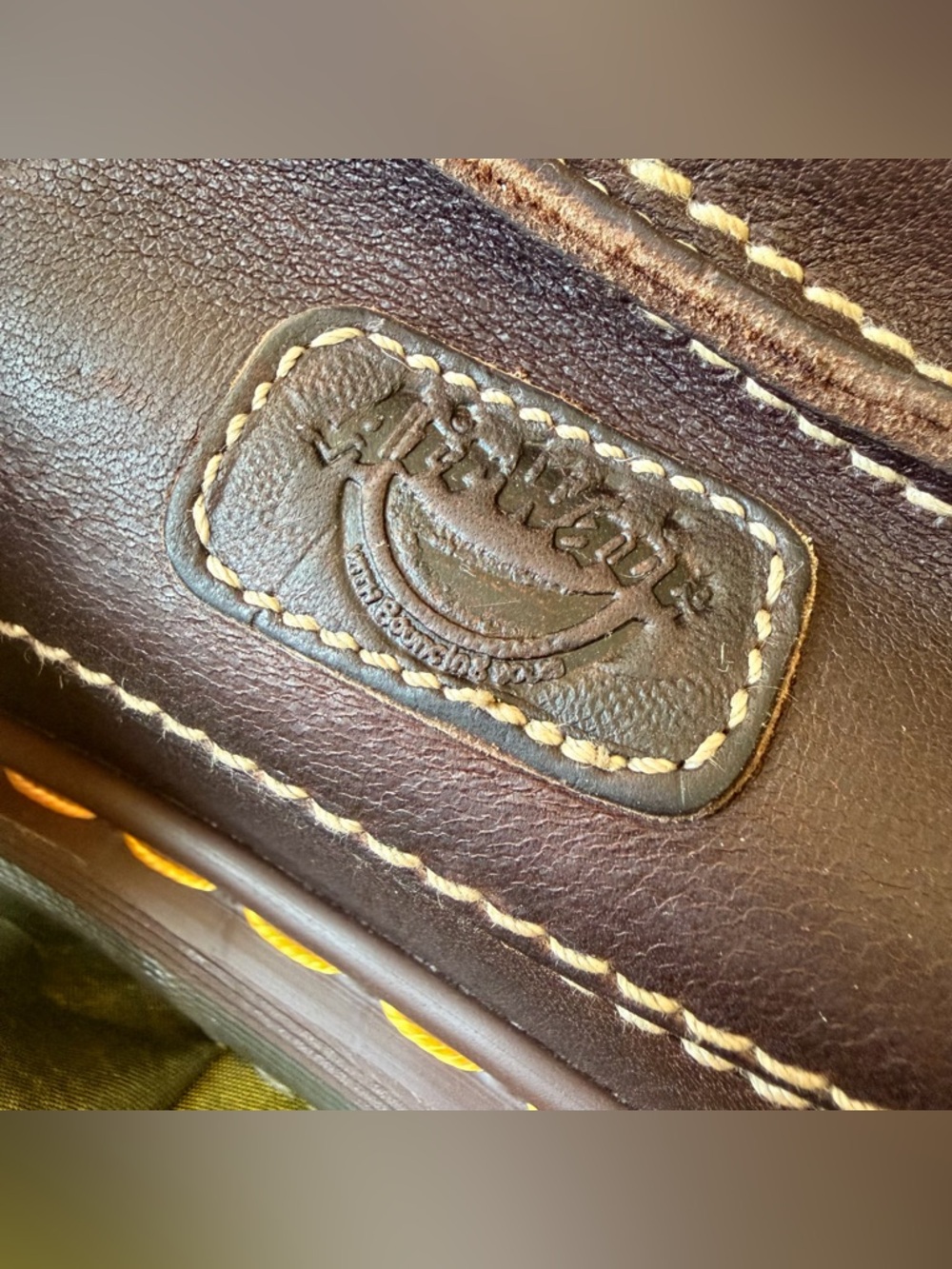 VINTAGE Dr. Martens 8209 Brown Leather Slide Sandals MIE Deadstock - Picture 4 of 6